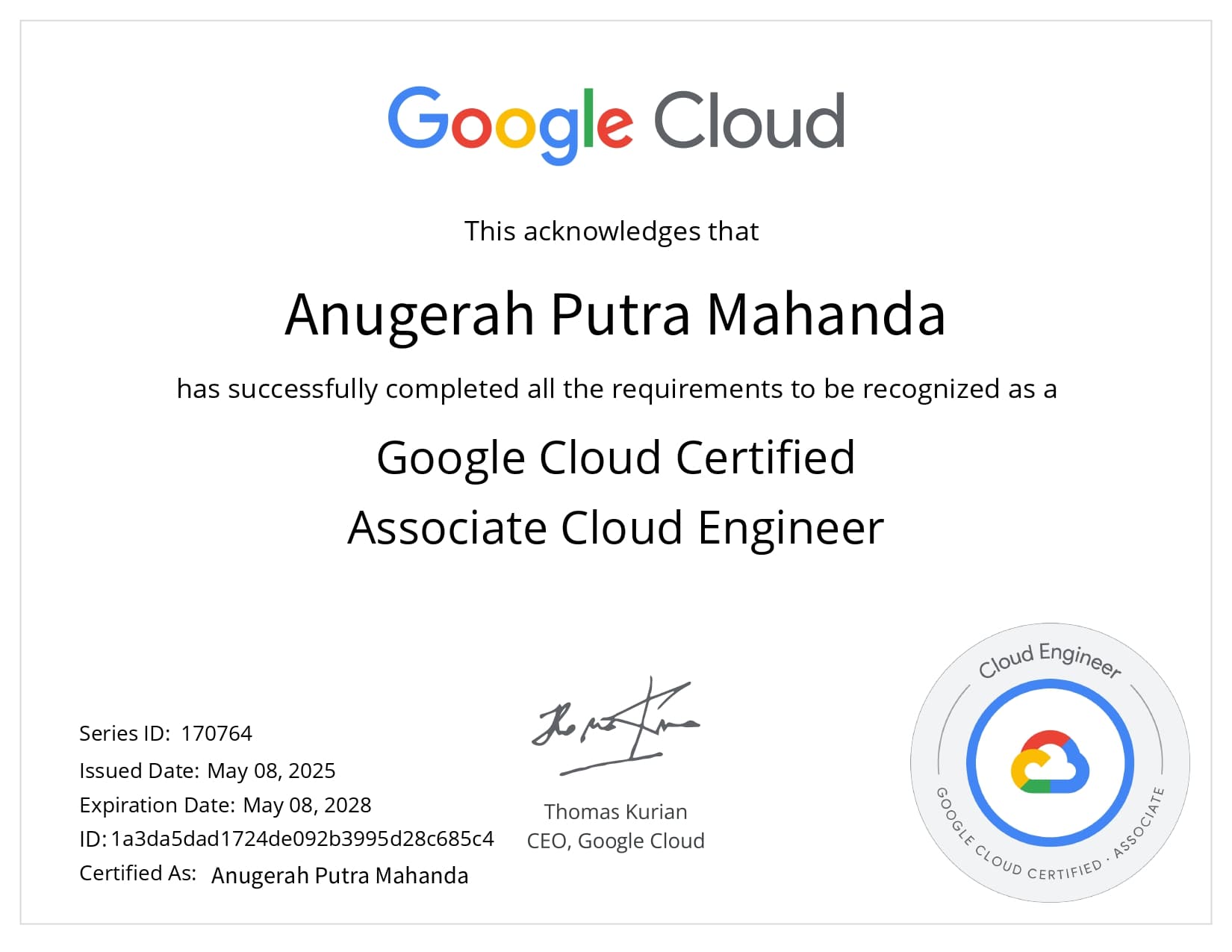 Associate Cloud Engineer